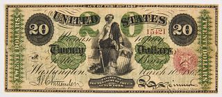 U.S. Twenty Dollar Note 1862