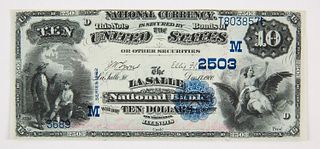 U.S. Ten Dollar National Currency UNC 1900