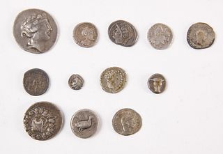 Twelve Ancient Coins