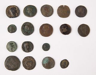 Seventeen Bronze/Copper Ancient coins