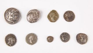 Nine Silver Ancient Coins