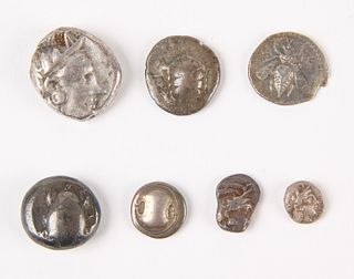 Seven Ancient Silver Coins