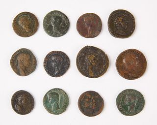 Twelve Bronze/Copper Ancient Coins
