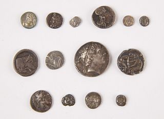 Fourteen Ancient Silver Greek Coins