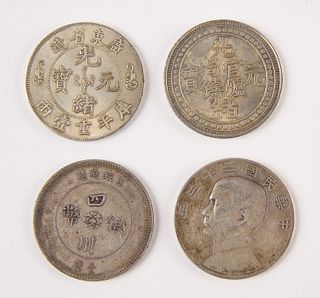 Four Silver Chinese Coins