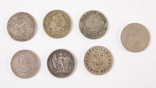 Seven Mixed World Silver Coins