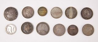 Twelve German Silver Coins