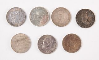 Seven Mixed World Silver Coins