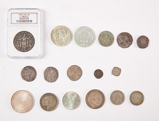 Seventeen Mixed World Silver Coins, Papal States