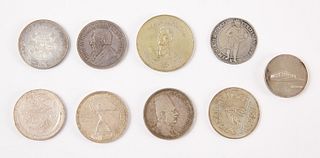 Nine Mixed World Silver Coins