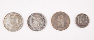 Four Swiss Silver Coins 1621-1936