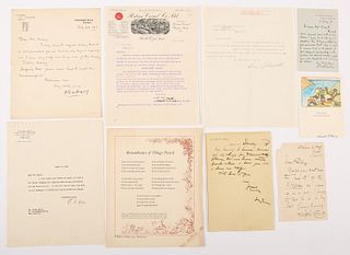 23 Autographs 19th-20th Century. Arts And Science