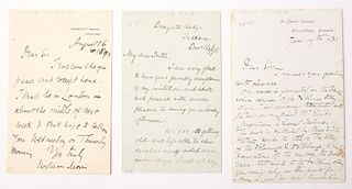 Autographs: Millais, Holman-Hunt, Morris (PRB)