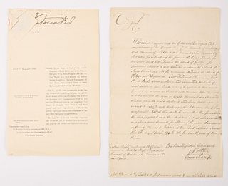 Autographs of King George III and Queen Victoria