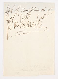 Autograph: George Cruikshank 1844