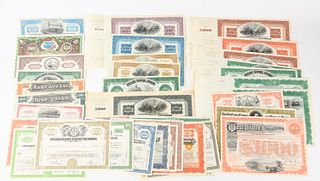 Forty US Stock Certificates, Maine Railroad, Colt