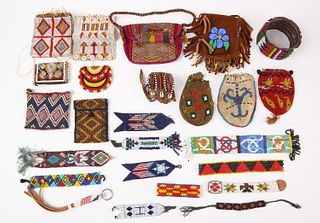 Twenty Five Mixed Lot of Native-African Bead Work