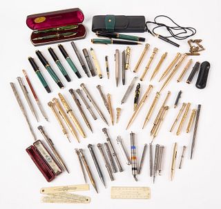 Fifty Eight Victorian and Vintage Pens and Pencils