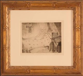 MARY HUNTOON (1896-1970) PENCIL SIGNED ETCHING