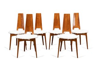 SIX ERNST MARTIN DETTINGER DINING CHAIRS, CA 1976