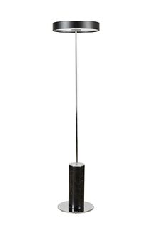 VINTAGE DOMUS MODERN CHROME & MARBLE FLOOR LAMP