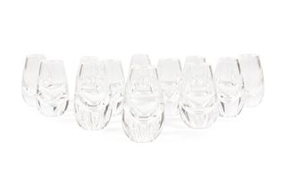 12 SAMUEL AYERS FOR STEUBEN CORDIAL GLASSES