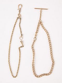 Two 14K Gold Watch Chains