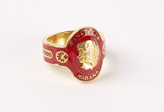 Cartier 18K Gold Cigar Band Ring