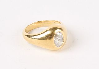 Cartier Diamond 18K Gold Ring