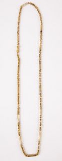 14K Gold Link Egyptian Style Chain