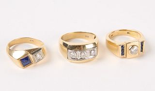 Three 14K Gold Rings