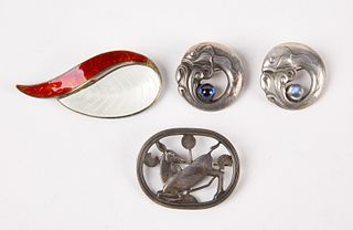 Three Danish Pins and One Norwegian Pin