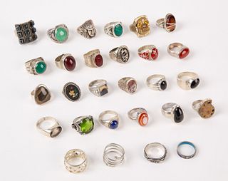 Twenty Eight Silver Rings