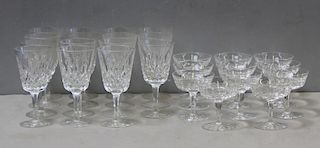 Lot of Waterford Cut Glass Stemware To Inc,