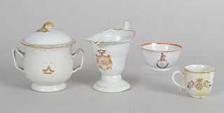 Four Pieces of Chinese Export Porcelain