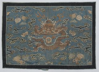 A Qing Dynasty Chinese Kesi Panel