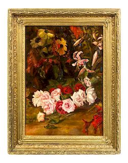 * Artist Unknown, (20th Century), Flowers, 1918