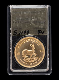 1971 SOUTH AFRICA KRUGERRAND GOLD COIN