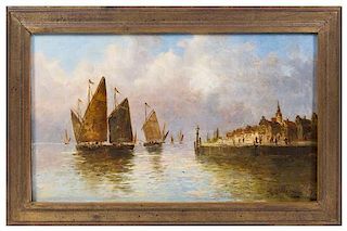 * Artist Unknown, (19th Century), Harbor Scene