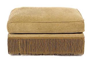 * An Upholstered Ottoman Height 16 x width 32 x depth 19 inches.
