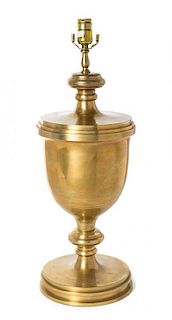 * A Chapman Brass Table Lamp Height overall 25 inches.