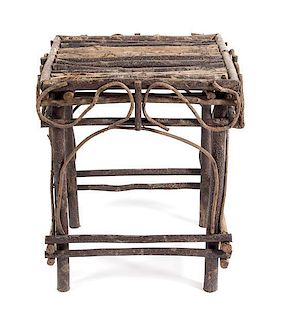 * A Rustic Style Stool Height 22 inches.