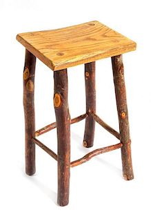 * A Rustic Style Stool Height 24 inches.
