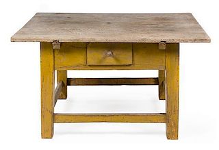 * A Rustic Style Low Table Height 21 x width 28 5/8 x depth 25 1/2 inches.