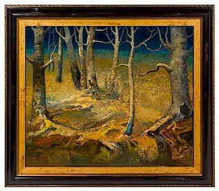 * Palmer Holmes, (American, 1896-1955), Forest Scene