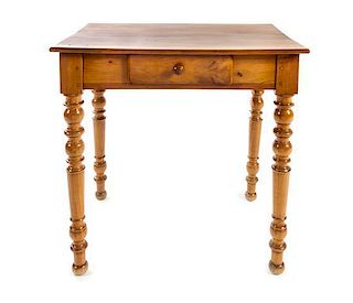 * An American Pine Side Table Height 27 inches.