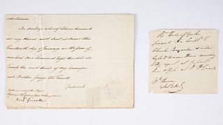 Frederick Augustus (1763-1827) 2 Letters Signed