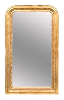 * A Louis Philippe Giltwood Mirror Height 40 x width 28 inches.