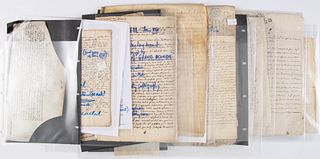 Approx. 17 Misc. French 17th Century Documents