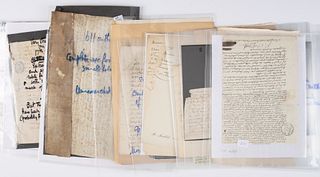 21 Miscellaneous French Documents, 17th-19th Century